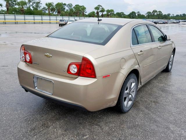 1G1ZH57B48F175454 - 2008 CHEVROLET MALIBU 1LT GOLD photo 4
