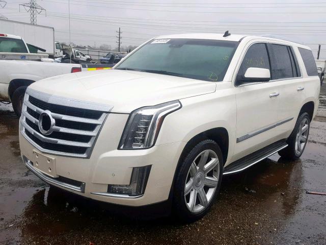 1GYS3BKJ2FR274221 - 2015 CADILLAC ESCALADE L WHITE photo 2