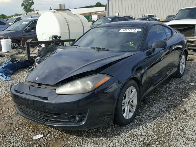 KMHHM66D88U277399 - 2008 HYUNDAI TIBURON GS BLACK photo 2