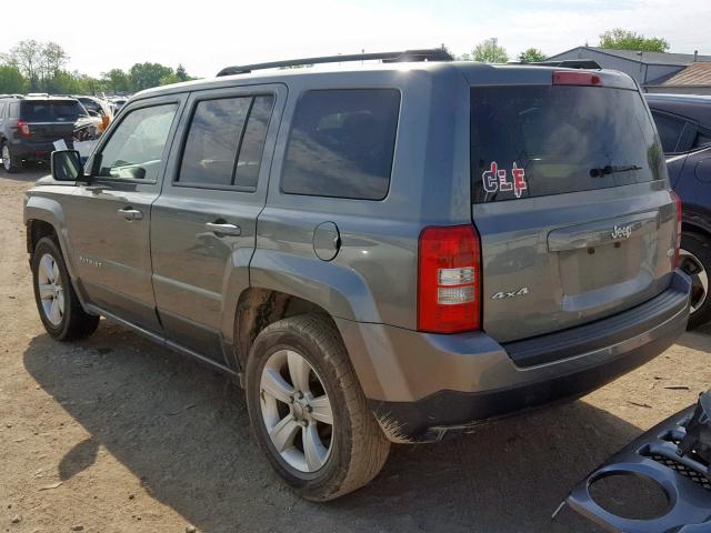 1C4NJRFB1DD165263 - 2013 JEEP PATRIOT LA GRAY photo 3