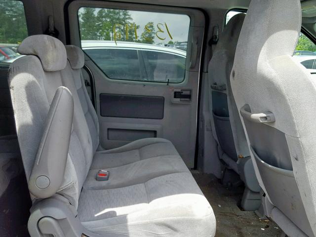 2FMZA51685BA71615 - 2005 FORD FREESTAR S SILVER photo 6