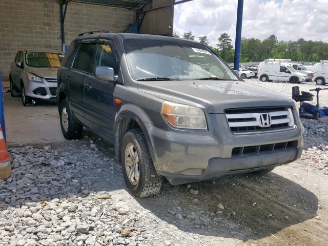 5FNYF28288B007522 - 2008 HONDA PILOT VP GRAY photo 1