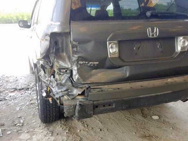 5FNYF28288B007522 - 2008 HONDA PILOT VP GRAY photo 9