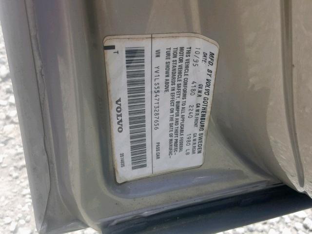 YV1LS5547T3287656 - 1996 VOLVO 850 BASE SILVER photo 10