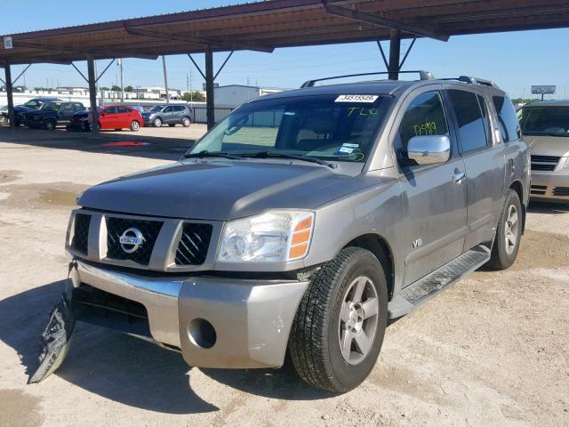 5N1BA08A07N723231 - 2007 NISSAN ARMADA SE TAN photo 2