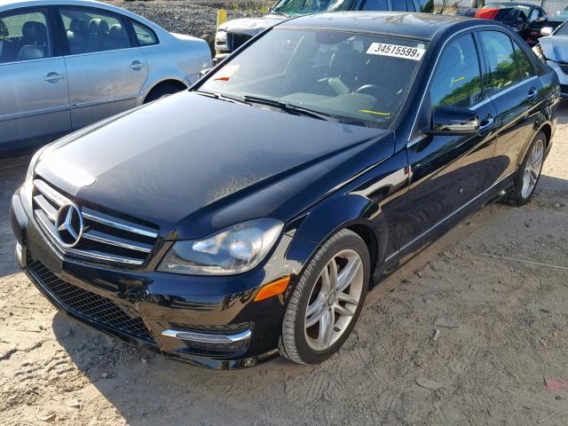 WDDGF4HB3EA963475 - 2014 MERCEDES-BENZ C 250 BLACK photo 2