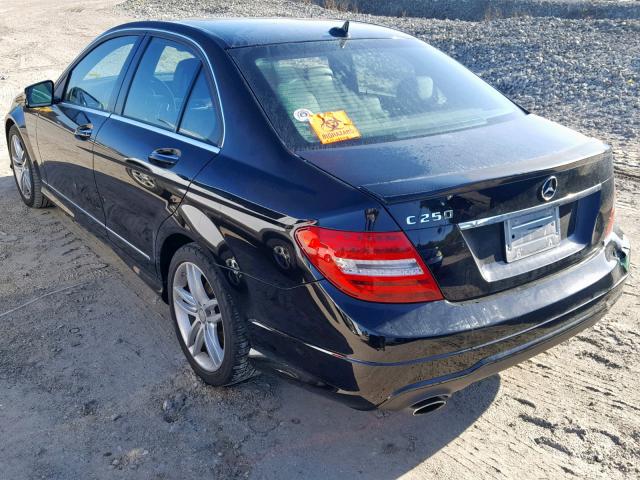 WDDGF4HB3EA963475 - 2014 MERCEDES-BENZ C 250 BLACK photo 3