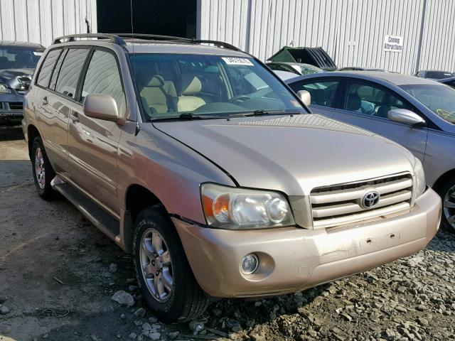 JTEEP21A150071103 - 2005 TOYOTA HIGHLANDER GOLD photo 1