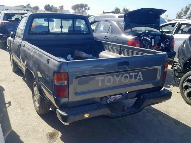 4TARN81P9PZ087255 - 1993 TOYOTA PICKUP 1/2 GRAY photo 3