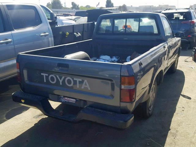 4TARN81P9PZ087255 - 1993 TOYOTA PICKUP 1/2 GRAY photo 4