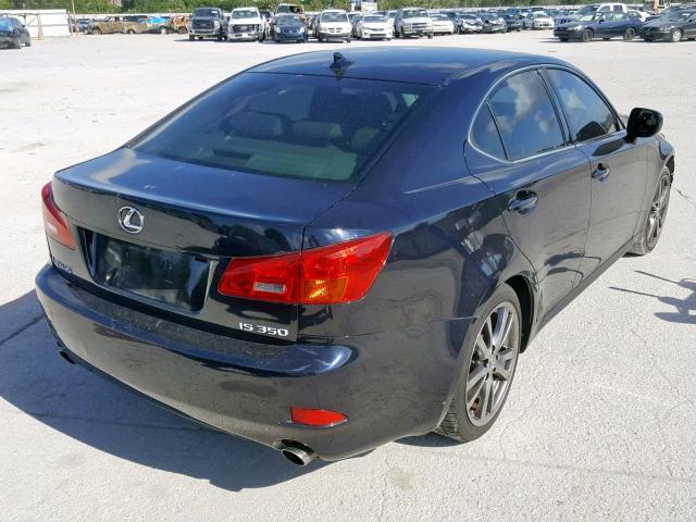 JTHBE262582013713 - 2008 LEXUS IS 350 BLACK photo 4