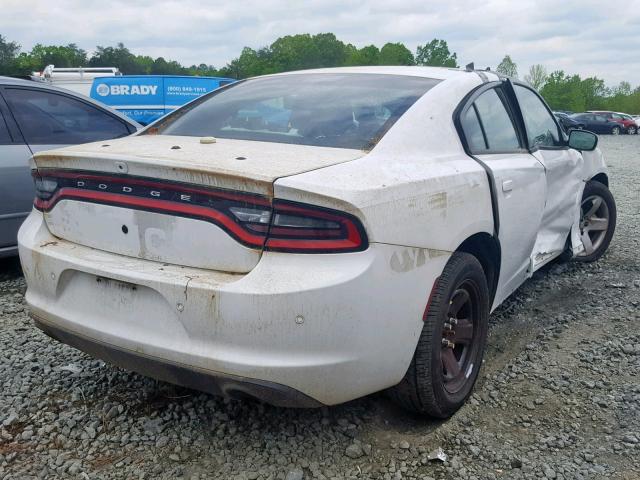 2C3CDXAG3GH242040 - 2016 DODGE CHARGER PO WHITE photo 4