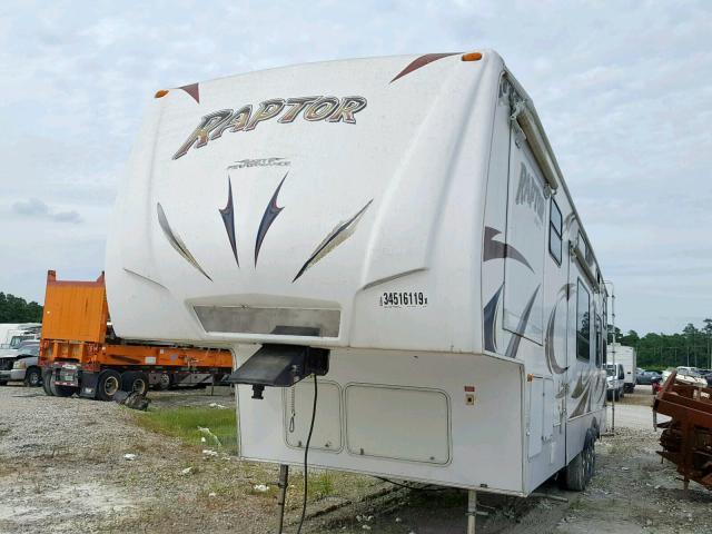 4YDF36139AR800755 - 2010 KEYSTONE RAPTOR WHITE photo 2