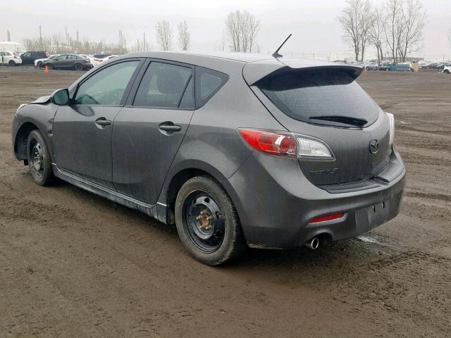 JM1BL1L70C1649827 - 2012 MAZDA 3 I GRAY photo 3