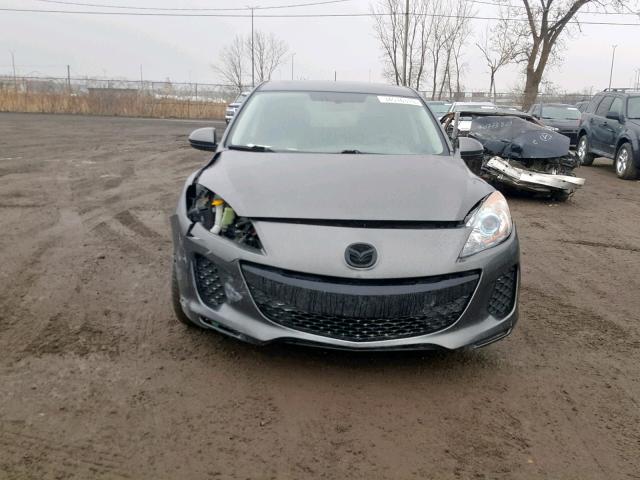 JM1BL1L70C1649827 - 2012 MAZDA 3 I GRAY photo 9