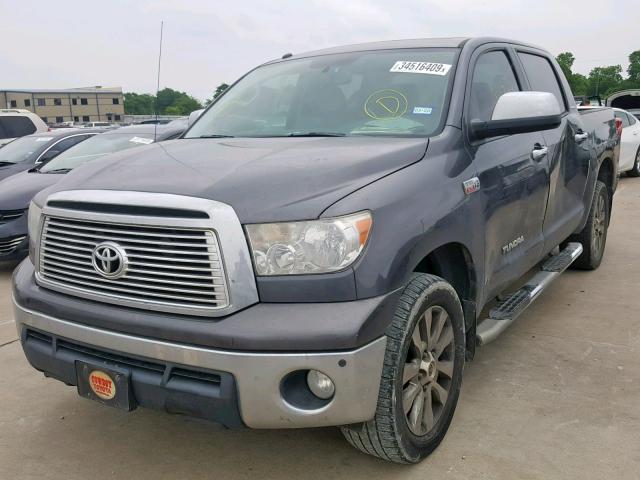 5TFHW5F1XCX235936 - 2012 TOYOTA TUNDRA CRE CHARCOAL photo 2