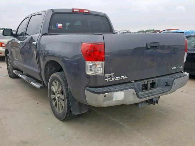 5TFHW5F1XCX235936 - 2012 TOYOTA TUNDRA CRE CHARCOAL photo 3