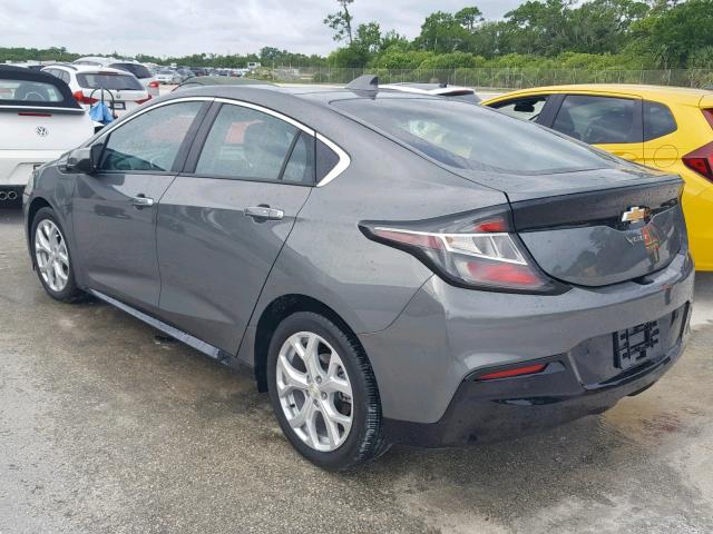 1G1RB6S57HU130710 - 2017 CHEVROLET VOLT PREMI GRAY photo 3