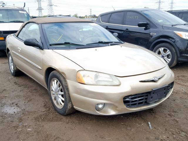 1C3EL55U11N603263 - 2001 CHRYSLER SEBRING LX GOLD photo 1