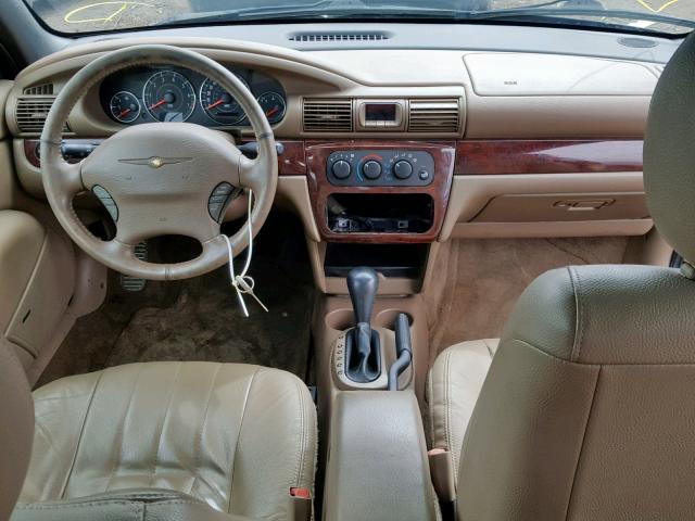 1C3EL55U11N603263 - 2001 CHRYSLER SEBRING LX GOLD photo 9