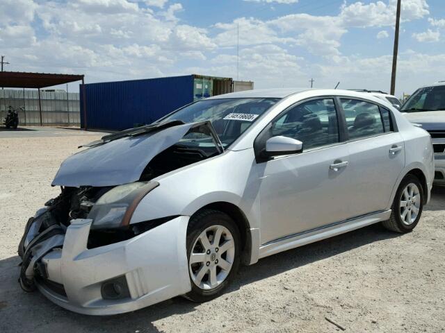 3N1AB6AP9CL707380 - 2012 NISSAN SENTRA 2.0 SILVER photo 2