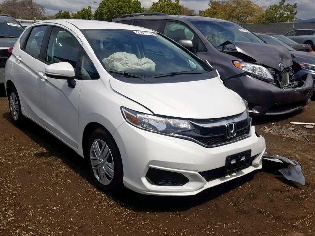 3HGGK5H40KM714273 - 2019 HONDA FIT LX WHITE photo 1