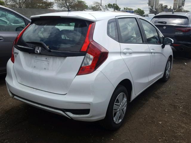 3HGGK5H40KM714273 - 2019 HONDA FIT LX WHITE photo 4