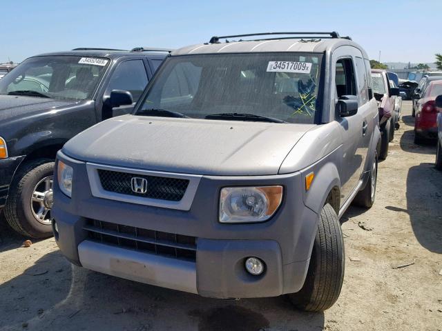 5J6YH285X4L013604 - 2004 HONDA ELEMENT EX GRAY photo 2