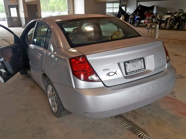 1G8AJ52F74Z199608 - 2004 SATURN ION LEVEL SILVER photo 3