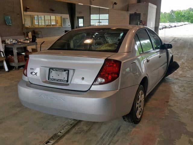 1G8AJ52F74Z199608 - 2004 SATURN ION LEVEL SILVER photo 4