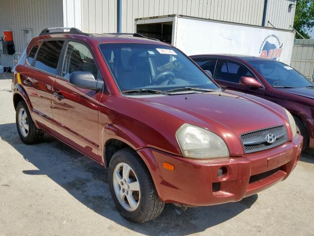 KM8JM12B35U121369 - 2005 HYUNDAI TUCSON GL BURGUNDY photo 1