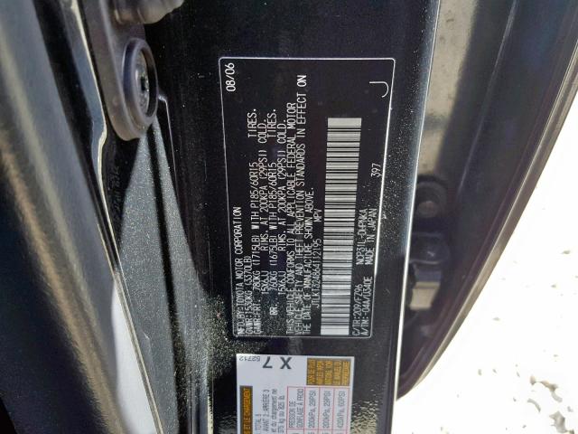 JTLKT324864112195 - 2006 TOYOTA SCION XB 黑色 照片 10