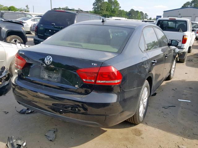 1VWAS7A36EC114569 - 2014 VOLKSWAGEN PASSAT S BLACK photo 4