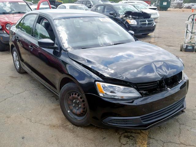 3VW2K7AJ2CM378242 - 2012 VOLKSWAGEN JETTA BASE BLACK photo 1