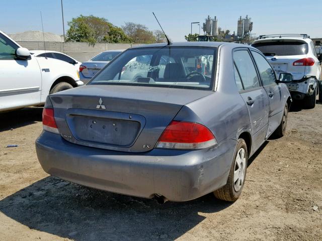 JA3AJ26E35U008592 - 2005 MITSUBISHI LANCER ES GRAY photo 4