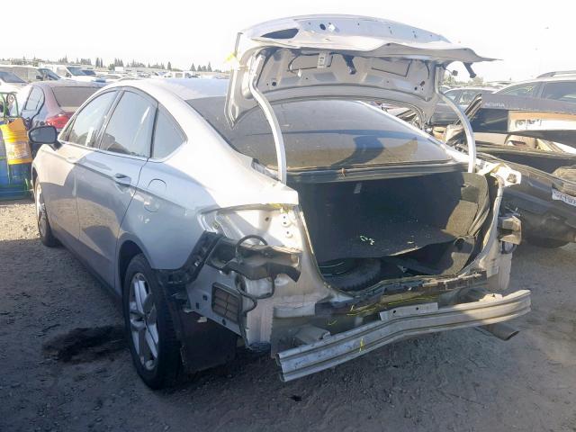 3FA6P0G70ER269136 - 2014 FORD FUSION S SILVER photo 3