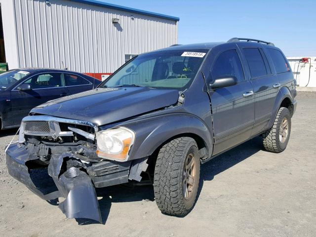 1D4HB48N04F217560 - 2004 DODGE DURANGO SL CHARCOAL photo 2