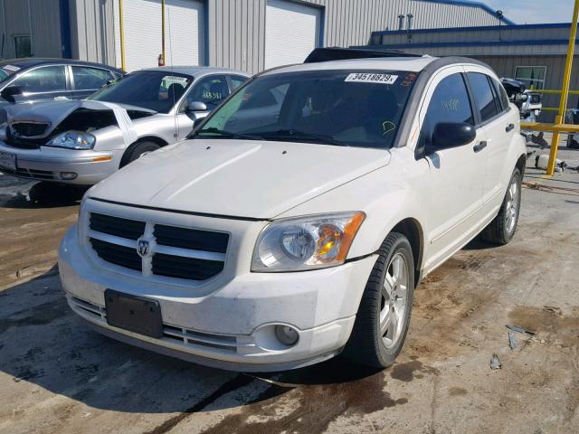 1B3HB48B87D109658 - 2007 DODGE CALIBER SX WHITE photo 2