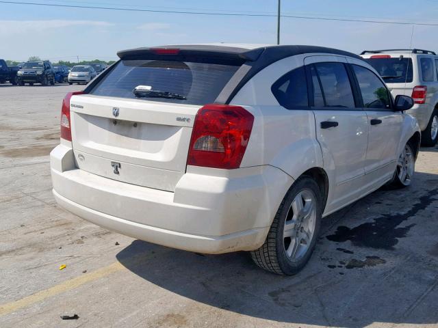 1B3HB48B87D109658 - 2007 DODGE CALIBER SX WHITE photo 4