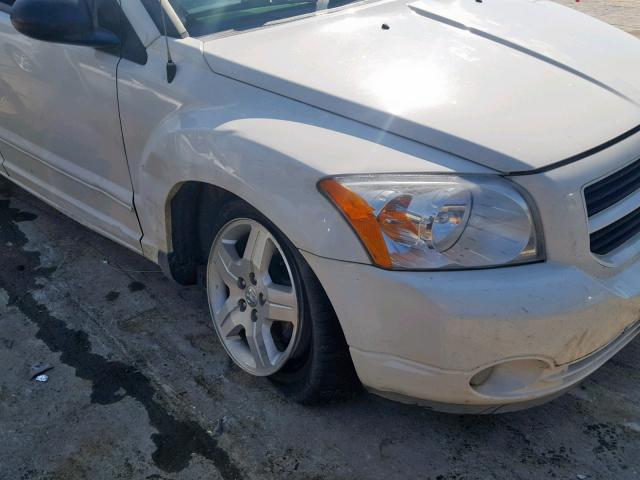 1B3HB48B87D109658 - 2007 DODGE CALIBER SX WHITE photo 9