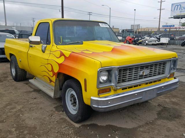 CCY243Z138284 - 1973 CHEVROLET .CK2500 YELLOW photo 1