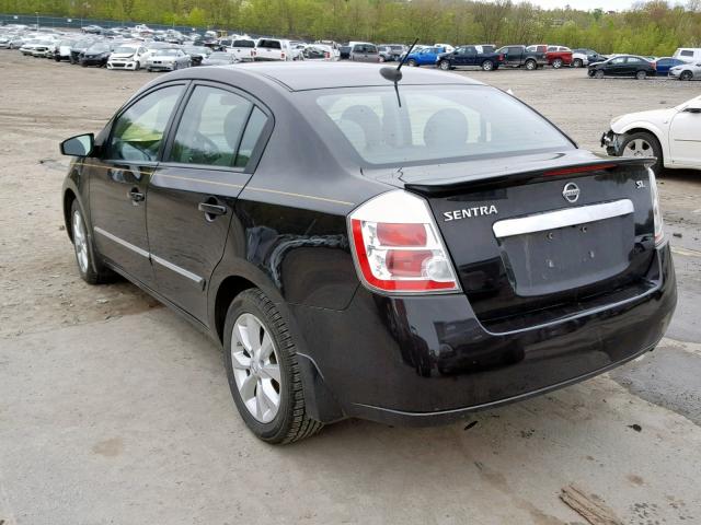 3N1AB6AP9BL637412 - 2011 NISSAN SENTRA 2.0 BLACK photo 3