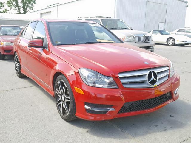 WDDGF4HB3DA808441 - 2013 MERCEDES-BENZ C 250 RED photo 1