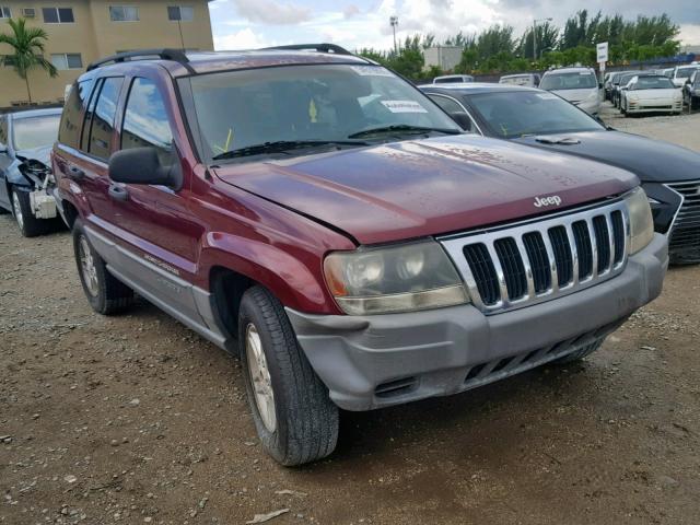 1J4GX48SX2C271781 - 2002 JEEP GRAND CHER RED photo 1