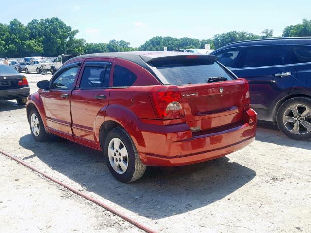 1B3HB28B98D720319 - 2008 DODGE CALIBER BURGUNDY photo 3