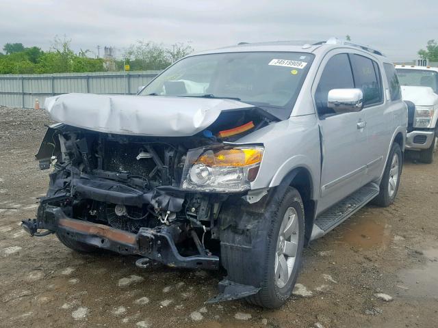 5N1BA0NC3BN601137 - 2011 NISSAN ARMADA SV SILVER photo 2