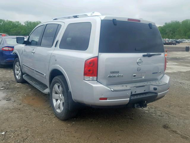 5N1BA0NC3BN601137 - 2011 NISSAN ARMADA SV SILVER photo 3