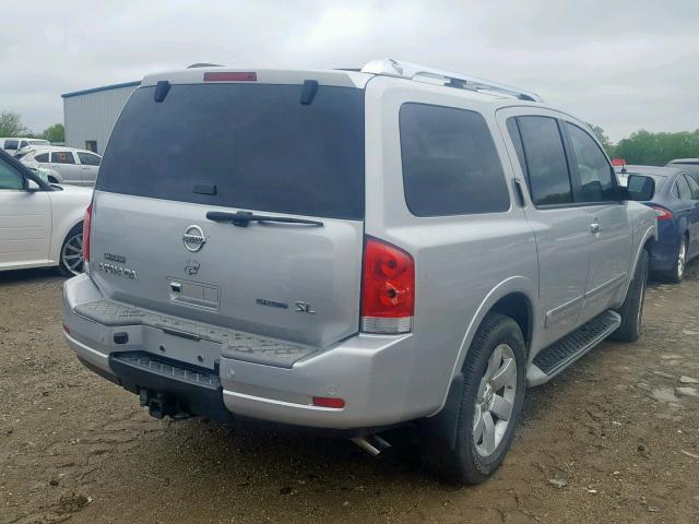 5N1BA0NC3BN601137 - 2011 NISSAN ARMADA SV SILVER photo 4