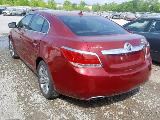 1G4GC5ED8BF115388 - 2011 BUICK LACROSSE C RED photo 3