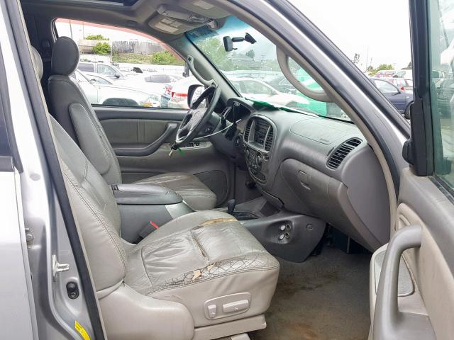 5TDBT48A22S126400 - 2002 TOYOTA SEQUOIA LI SILVER photo 5